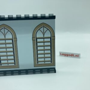 COBI: Panel 1 x 8 x 6 1/3 Smooth with Stained Glass (Pad printed) - trans-black (przezroczysty czarny)