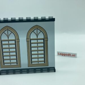 COBI: Panel 1 x 8 x 6 1/3 Smooth with Stained Glass (Pad printed) - trans-black (przezroczysty czarny)