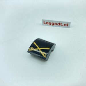 Slope, Curved 5P 2 x 2 x 1 2/3 with 2 Sabres (Pad printed) - black (czarny)
